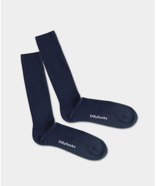 Chaussettes Ribbed Dark Navy