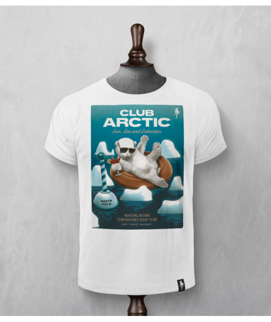 Dirty Velvet T-Shirt Club Arctic Vintage White