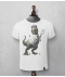 Dirty Velvet T-Shirt Tennisaurus Res Vintage White