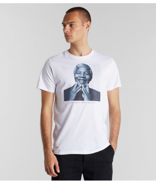 Dedicated T-shirt Stockholm Mandela Smile White