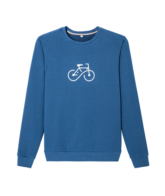Sweat Sacha G Print Velo Infini Bleu