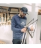 Sweat Sacha G Print Velo Infini Bleu
