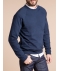 Sweat Homme Col Rond Bleu