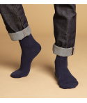 Chaussettes unies Marine
