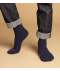 Chaussettes unies Marine