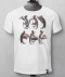 T-shirt March Of The Penguins white vintage
