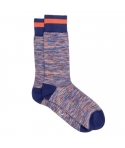 Nautical Orange & Blue Socks