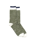 Chaussettes Athletic Socks - Blanc/Rayé Bleu