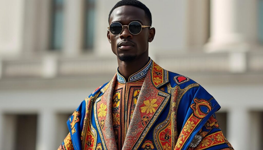 découvrez la tenue africaine pour homme alliant style moderne et élégance traditionnelle, parfaite pour toutes les occasions.