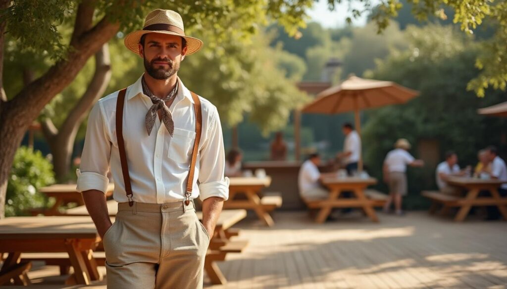 découvrez nos idées mode rétro pour une tenue guinguette homme réussie et adoptez un look vintage parfait en toutes occasions.