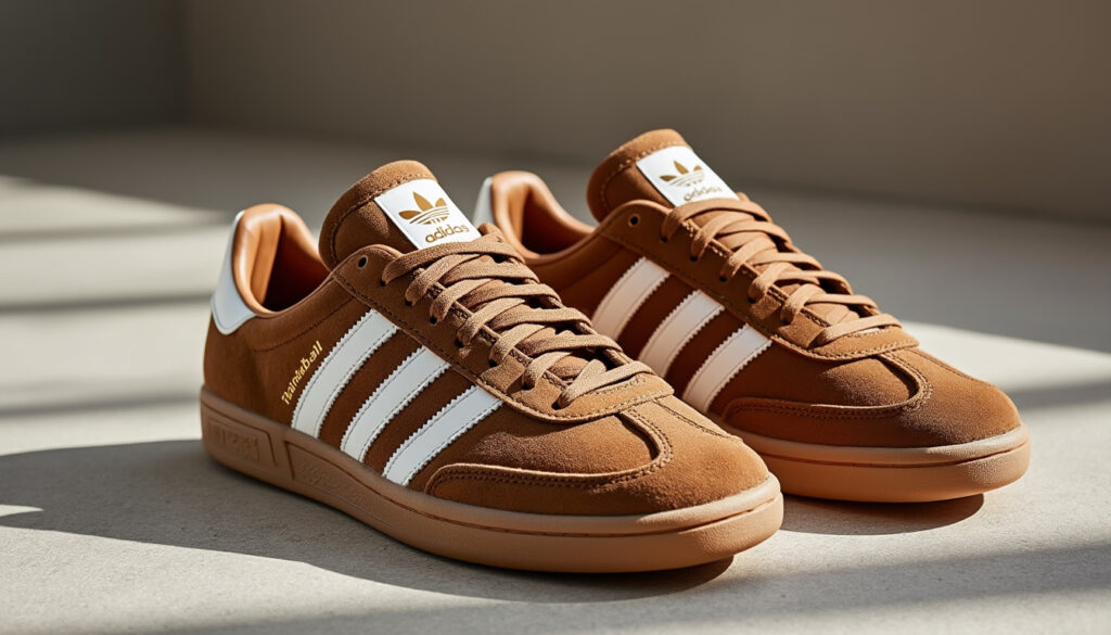 découvrez les adidas handball spezial marron, des baskets alliant style tendance et confort optimal, parfaites pour un usage quotidien ou sportif.