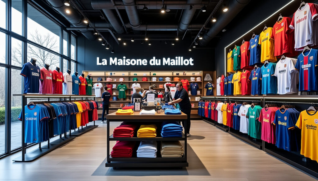 découvrez la maison du maillot : des maillots officiels à prix abordables, alliant qualité et fiabilité pour tous les fans de sport.