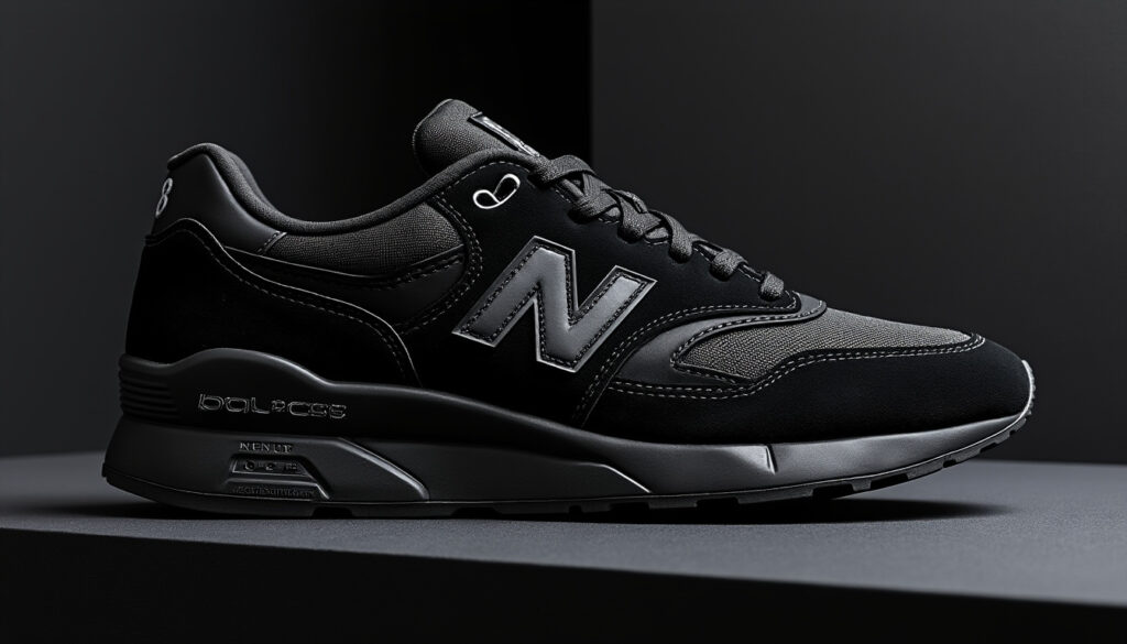 découvrez la new balance 9060 triple black, alliant design moderne et confort exceptionnel dans une élégante finition entièrement noire.