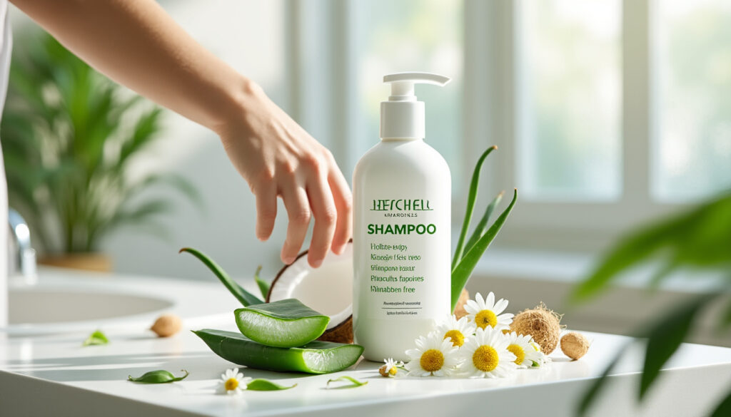 découvrez notre shampoing naturel sans sulfate, silicone ni paraben, conçu pour des cheveux doux, sains et éclatants de beauté.