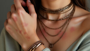 découvrez les risques d’allergie et d’oxydation cutanée liés aux bijoux en bronze, et comment protéger votre peau tout en profitant de leur beauté unique.